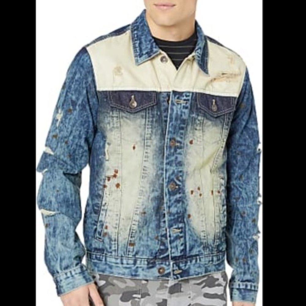 Southpole‎ Men's Premium Fashion Denim Jacket L NWT